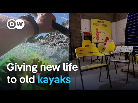YouTube video thumbnail: One Man's Mission to Turn Old Kayaks Into New Furniture in France