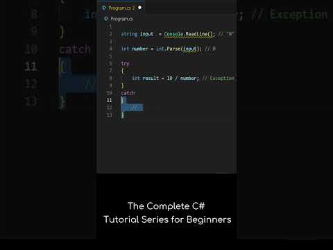 Try Catch | C# Complete Course