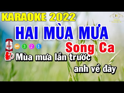 Hai Mùa Mưa Karaoke Song Ca 2022 | Trọng Hiếu