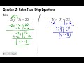 Solving Two-Step Equations with the Distributive Property