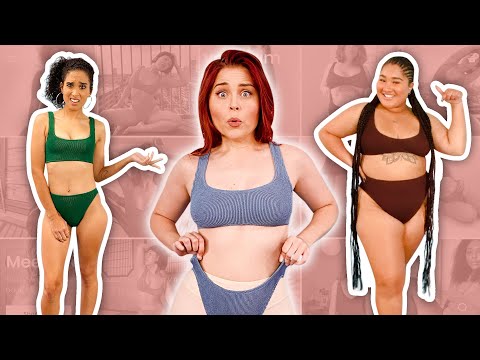 Women Try ONE SIZE Swimsuits?! *7 sizes in 1!*