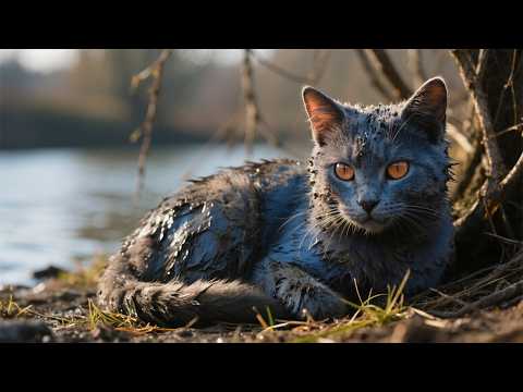 道行く人に助けを求める野良猫。歩行者の間を縫うように通り過ぎるが、何度も拒まれ続けた姿に心痛む