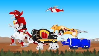 【恐竜戦隊】変形合体 Daizyujin gattai | MMPR Dino Megazord Combine