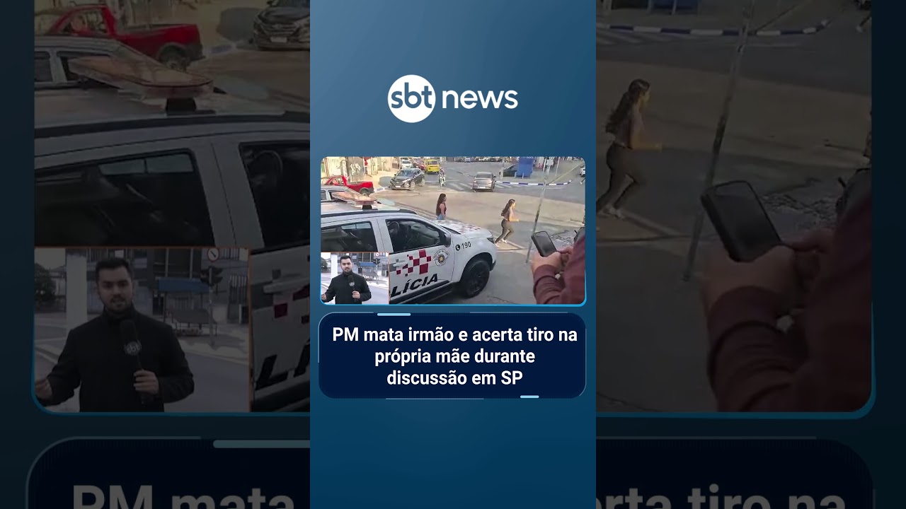 PM mata irmão e acerta tiro na própria mãe durante discussão em SP | SBTManhã