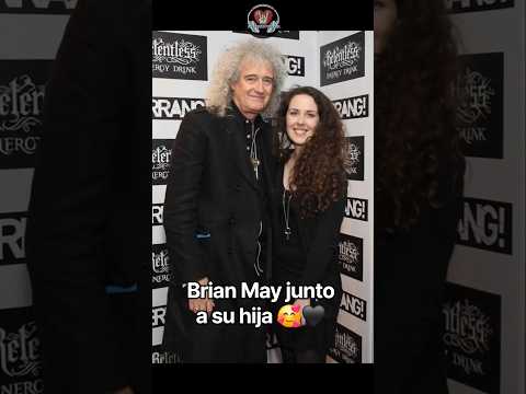 Sir Brian May junto a su hija <strong>Emily</strong> Ruth 🎸🖤 #rock #queen #brianmay #family