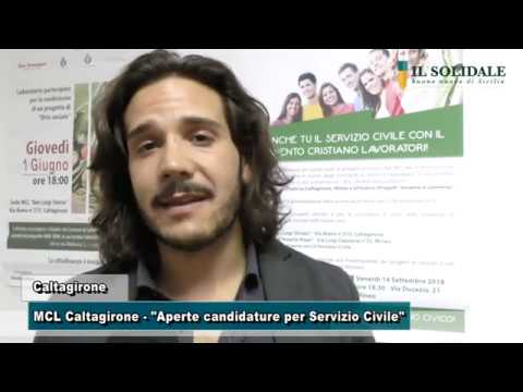 Video: Caltagirone MCL, Aperte candidature per servizio civile