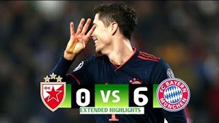 "Lewandowski Scores 4 Goals! | Crvena Zvezda 0-6 Bayern Munich | UCL Destruction 🔥"