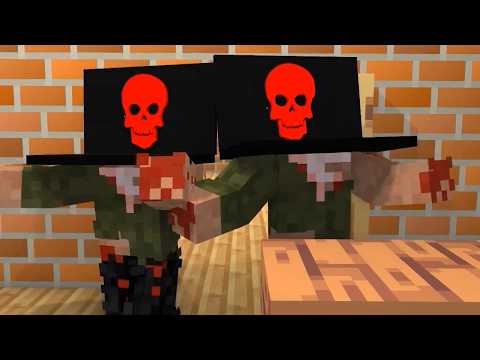 Minecraft Mobs : Zombie Virus and Titan TV Man  - Minecraft Animation