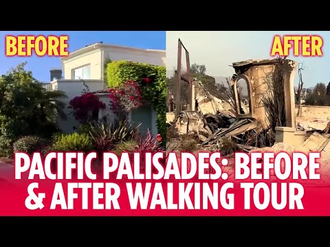 LA FIRES: BEFORE & AFTER walking tour of Pacific Palisades