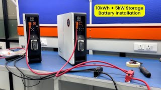 How to install a Battery Energy Storage System?, Complete installation, 10kWh Battery & 5kW Inverter