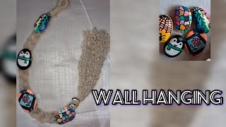 Beautiful Wall hanging craft #wallhanging #walldecor #easy craft#stonepaintings