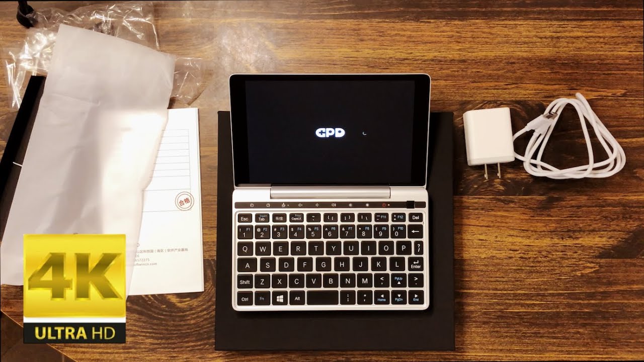 GPD Pocket 2 Unboxing & First Boot in 4K 60FPS