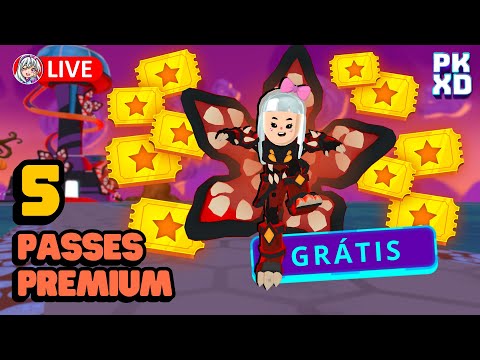 CÓDIGO GRÁTIS: 5 Passes Premium de Halloween 2025 + 10 Membros GRÁTIS - Jogando PK XD AO VIVO