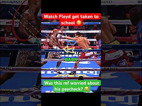 Floyd Mayweather gets taken to school 😳. #boxing