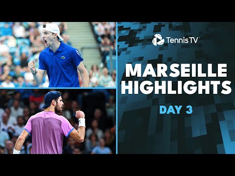 Humbert Plays Bublik; Khachanov Faces Medjedovic & More | Marseille 2025 Day 3 Highlights