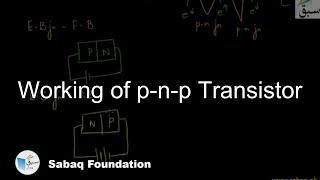Working of p-n-p Transistor