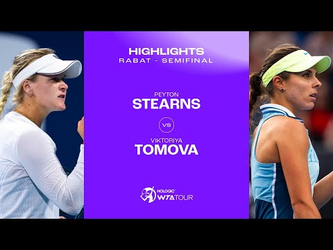 Peyton Stearns vs. Viktoriya Tomova | 2024 Rabat Semifinal | WTA Match Highlights