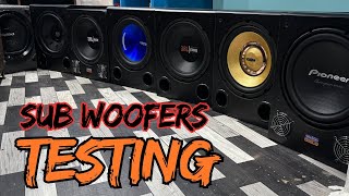 subwoofer testing