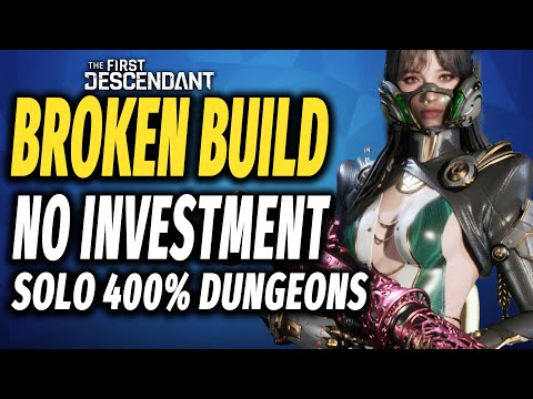 Broken Ultimate Freyna Build - Best SOLO 400% Dungeons Zero Investment Build | The First Descendant