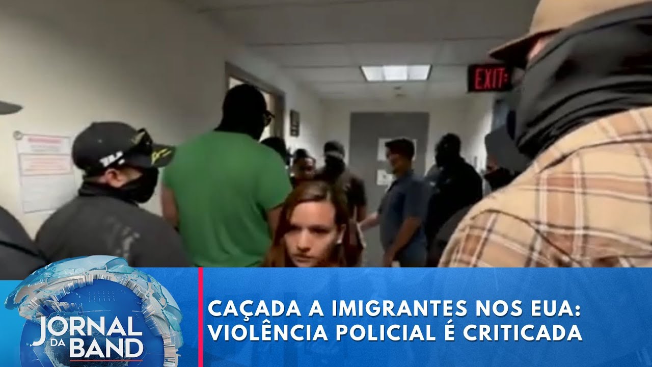 Caçada a imigrantes nos EUA violência policial é alvo de críticas
