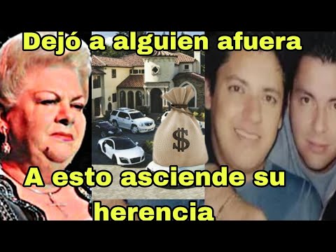 🤑Paquita La del Barrio a esto asciende su milllonaria herencia y a quien dejó por fuera🤔