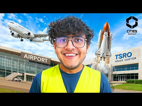 I Built a Space Research Centre and Airport in My Hitech City (Cities Skylines 2)