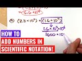 Adjusting and Adding in Scientific Notation