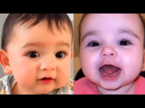 Cutest baby Papa mama moments || Cute and funny baby💕🤣