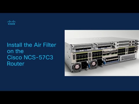 Install the Air Filter on the Cisco NCS-57C3 Router