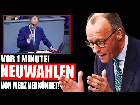 MERZ HAS JUST CALLED NEW ELECTIONS!