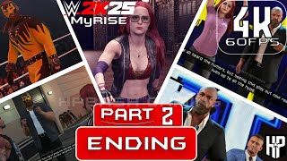 WWE 2K25 MyRise Gameplay - 4K 60FPS  - No Commentary - Part 2 Ending