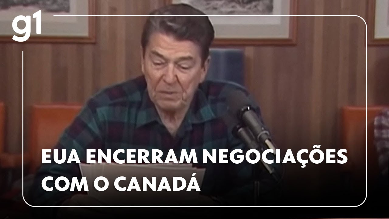 Trump diz que está encerrando negociações comerciais com o Canadá