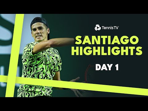 Diaz Acosta face Cachin; Moutet, Coria & More In Action | Santiago 2024 Day 1 Highlights