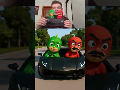 PJ Masks Catboys X Gekko Sprunki OCS Phase 4 Lamborghini Test Drive Ride Gone Wrong! #short #viral