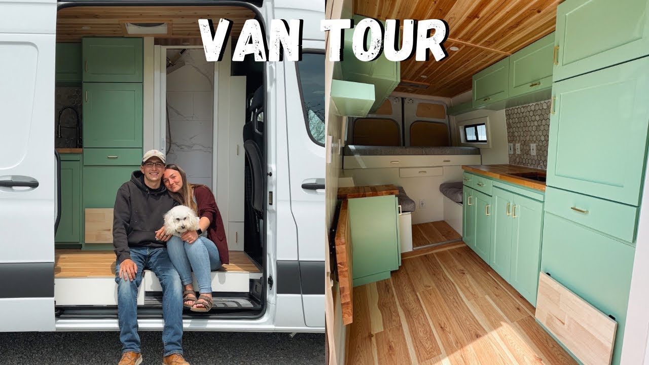 VAN TOUR | Custom DIY Van Conversion with Full Shower for Solo Female and a Dog