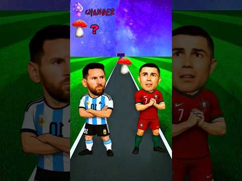 Ronaldo vs messi challenge mushroom 🍄🤩😵 #shortsfeed #ronaldo #messi