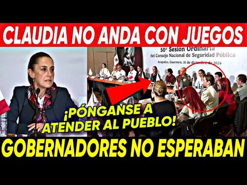 PASO AHORITITA ¡LA PRESIDENTA NO SE ANDA CON JUEGOS! SE LA CANTA A TODOS LOS GOBERNADORES