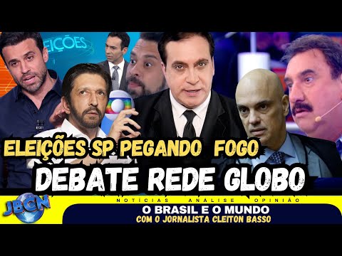 VEJA! DEBATE TV GLOBO MARÇAL x NUNES X BOULOS Eleições SP, Moraes pode ter sanções dos EUA,  Israel