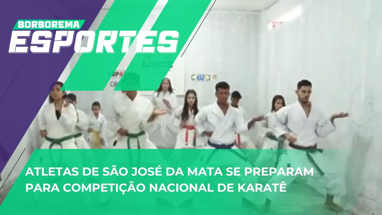 Atletas do distrito de São José da Mata estão se preparando para uma competição nacional de karatê