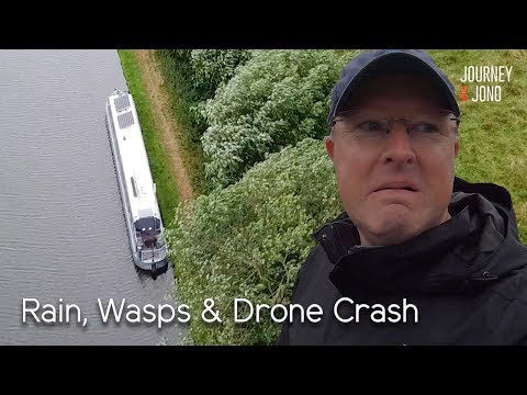80. Rain, Drone Crash & Wasps on Staff & Worc Canal