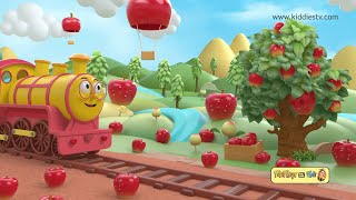 Fruit Train | Tutu the Train goes on a Fruits Ride Hindi | Hindi Cartoon Train | KiddiesTV Hindi