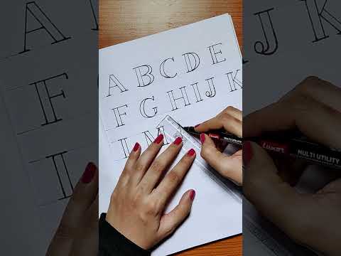 Learn Alphabets Lettering A to Z (For Beginners) #alphabet #lettering #fontstyles