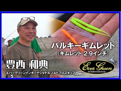 【 豊西 和典 】 豊西和典さんとジグヘッド単体アジング、ジグ単！ バルキーギムレット(ギムレット２.９インチ)公開！ 【 アジング ジグ単 釣り 】