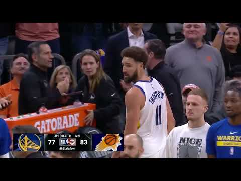 Phoenix Suns fans ERUPT as Klay Thompson ejected with second technical video clip