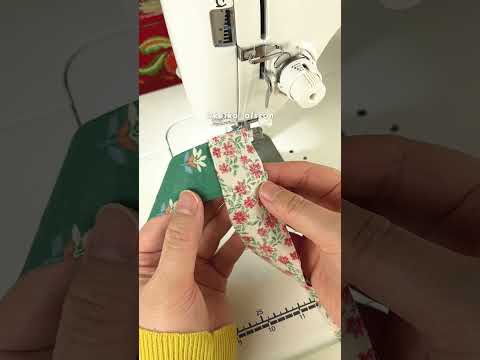 ハギレで作る布ストラップ Scrap Fabric Tips / Fabric Strap  #sewing #shorts