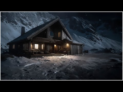 Scary Winter Wilderness┇Relentless Wind Storm & Crushing Snowfall┇Blowing Snow as Brown Noise