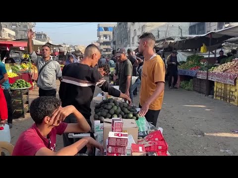 YouTube video thumbnail: Gazans Struggle to Find Basic Necessities as They Fear Winter in Tents