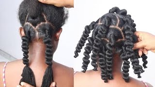 🔥 Easy and Adorable Jumbo Twist Braid Hairstyle Using Brazilian Wool.