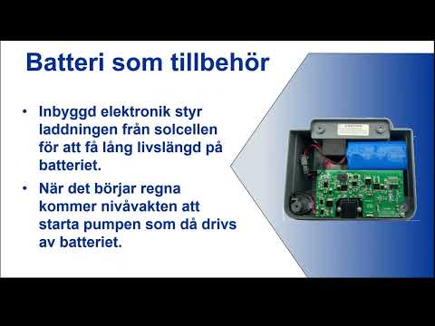 Solcellsdriven länspump - Batteri | SmartaSaker