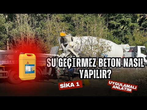 Su Geçirimsiz Beton Nasıl Yapılır? | Şantiyede Uygulamalı Anlatım